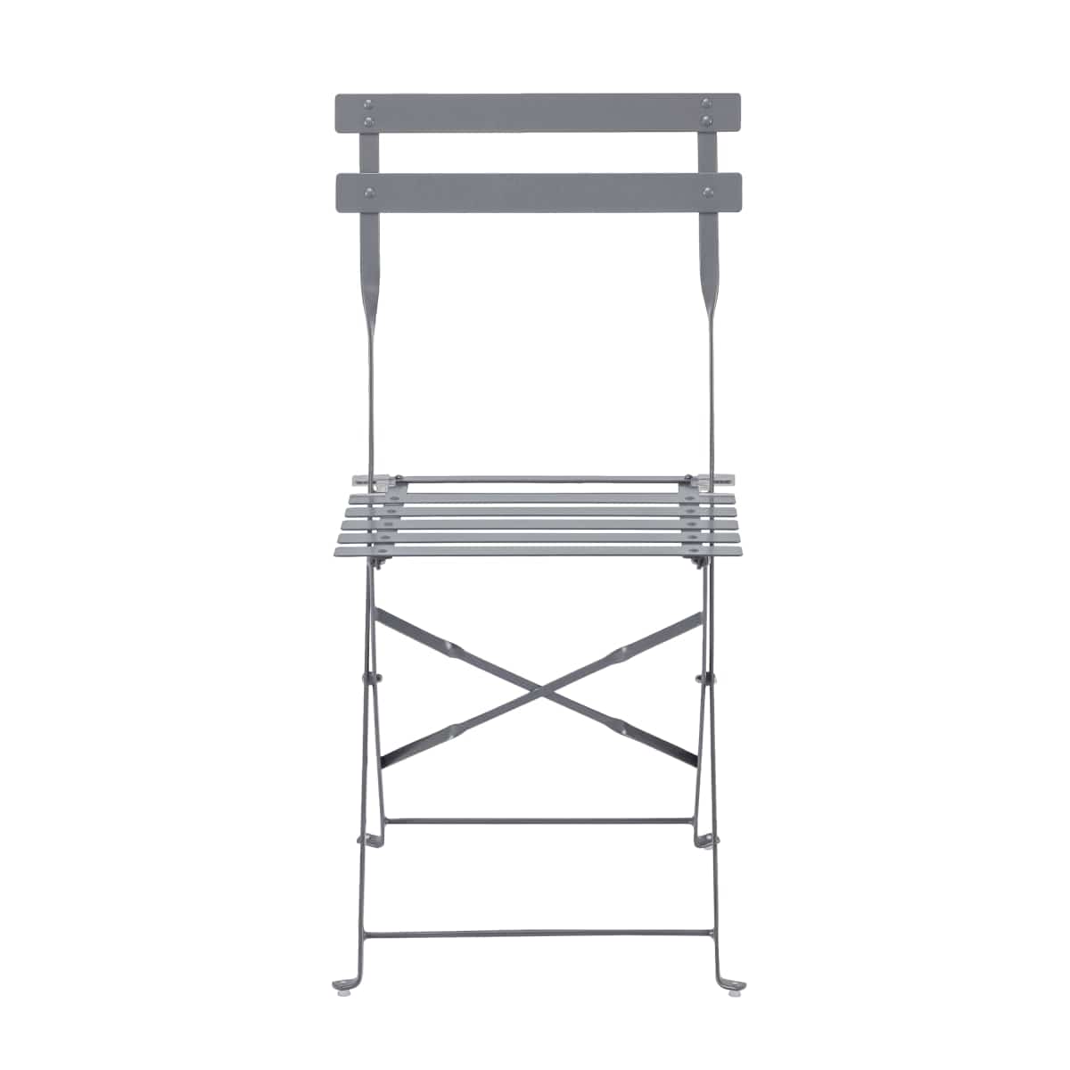 Bricocenter FLORA NATERIAL FOLDING CHAIR ANTHRACITE STEEL 41X47XH80