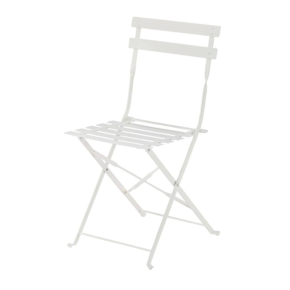 Bricocenter FLORA NATERIAL FOLDING CHAIR ECRU STEEL 41X47XH80