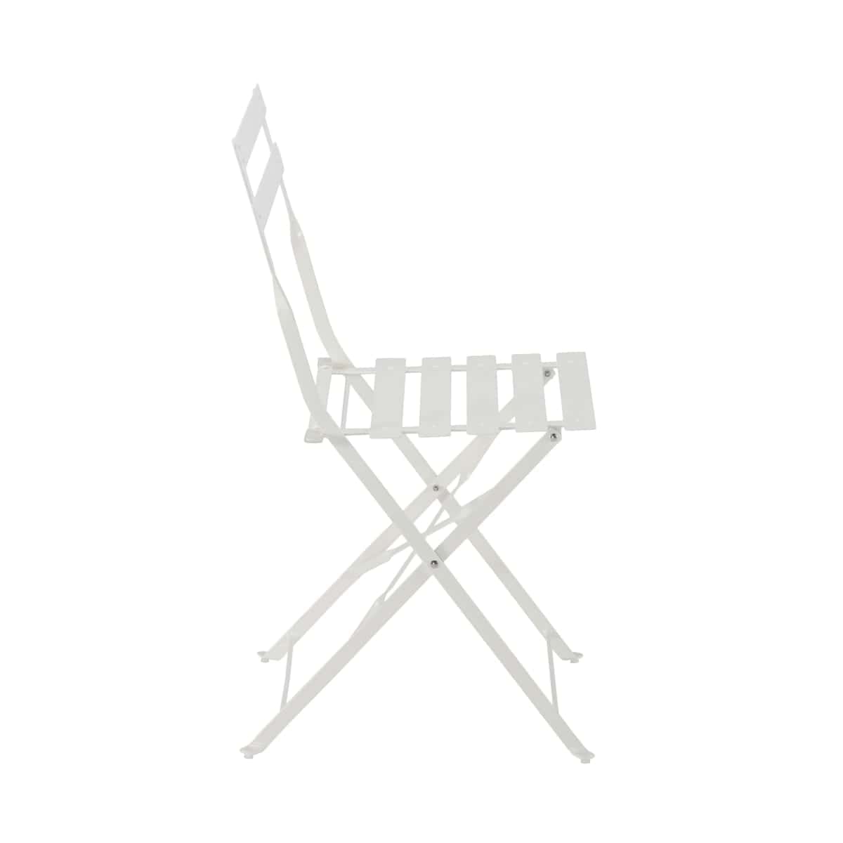 Bricocenter FLORA NATERIAL FOLDING CHAIR ECRU STEEL 41X47XH80