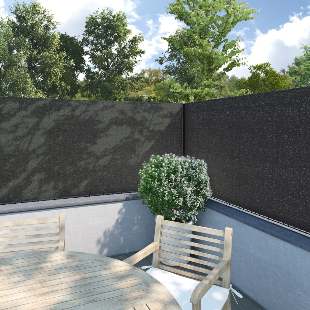 Bricocenter SHADE NET L3XH1 MT ANTHRACITE GREY NATERIAL HIGH COVER