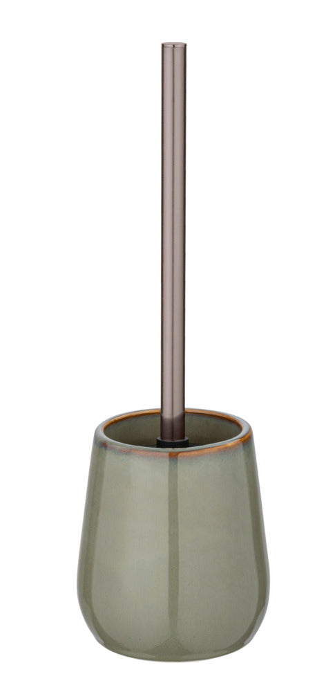GREEN SIRMIONE CERAMIC TOILET BRUSH HOLDER
