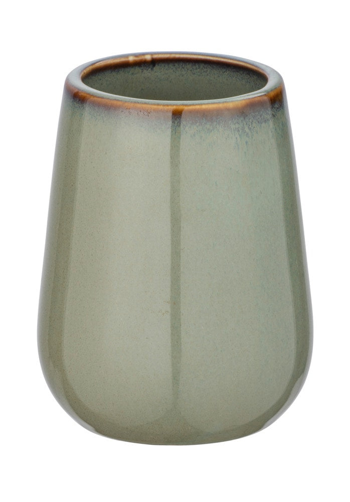 GREEN SIRMIONE CERAM TOOTHBRUSH HOLDER