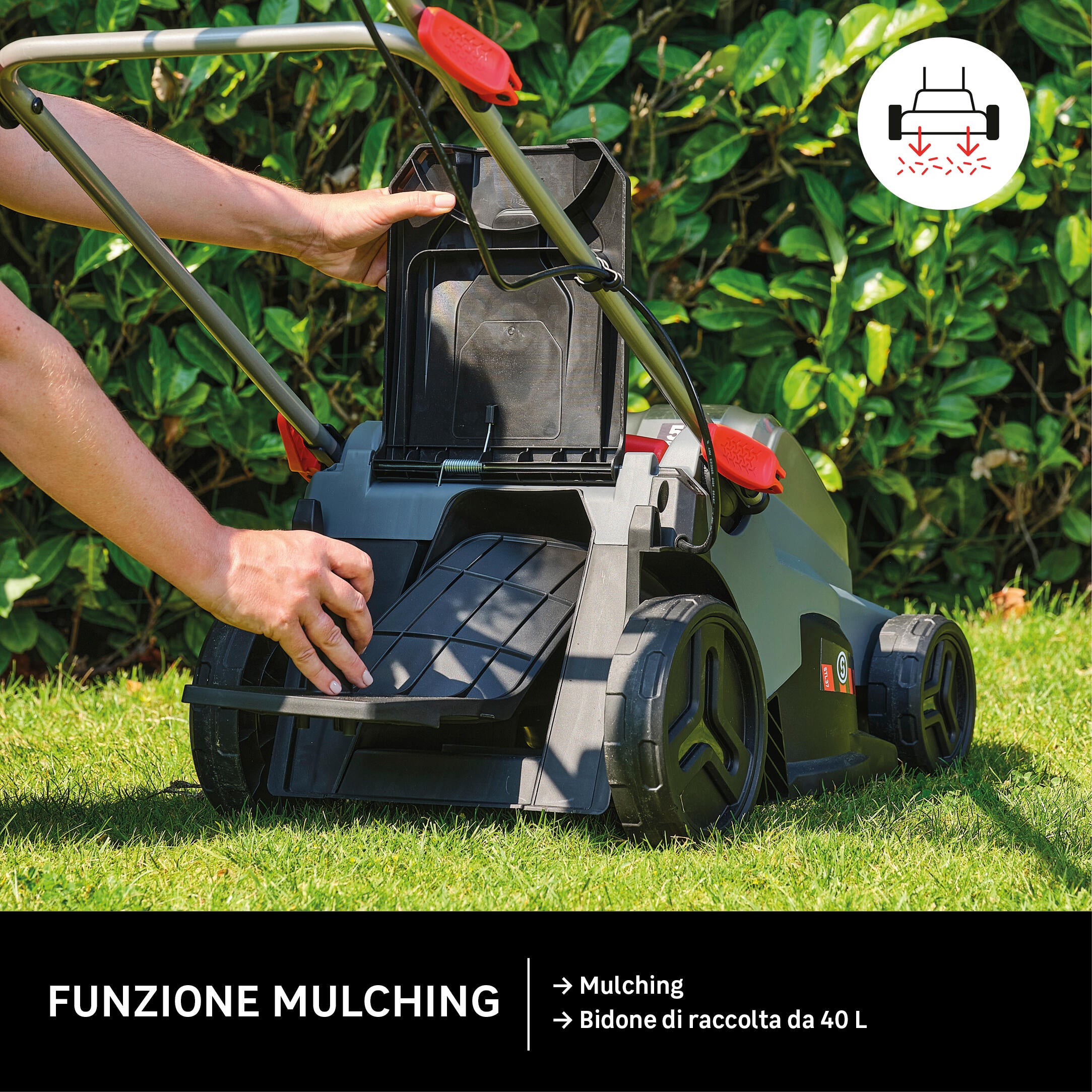 STERWINS CORDLESS LAWN MOWER 18V L 37.5 CM 2 BATTERIES INCLUDED