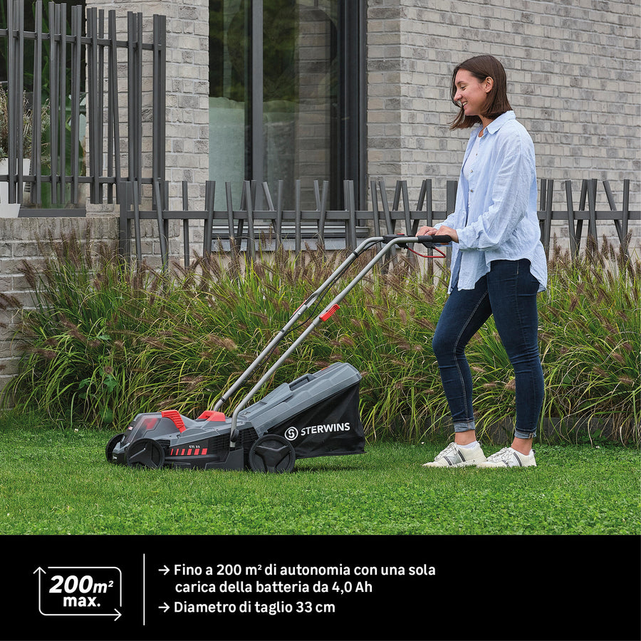 STERWINS CORDLESS MOWER 18V L 33 CM 1 BATTERY INCLUDED
