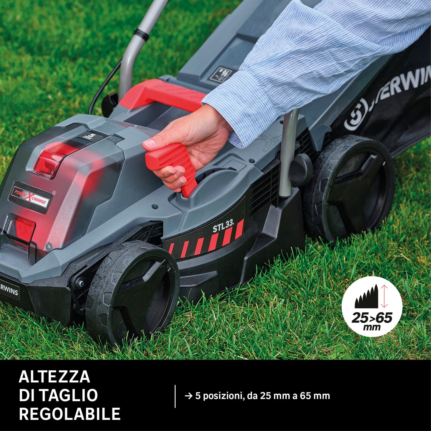 STERWINS CORDLESS MOWER 18V L 33 CM 1 BATTERY INCLUDED