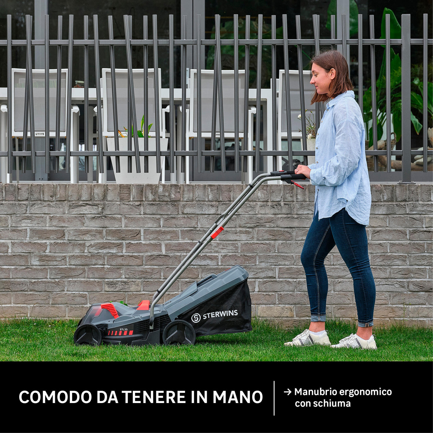 STERWINS CORDLESS MOWER 18V L 33 CM 1 BATTERY INCLUDED