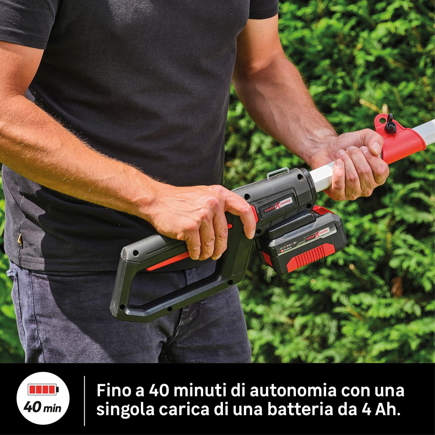 STERWINS 18V CORDLESS TELESCOPING POLE HEDGE TRIMMER BATTERY NOT INCLUDED