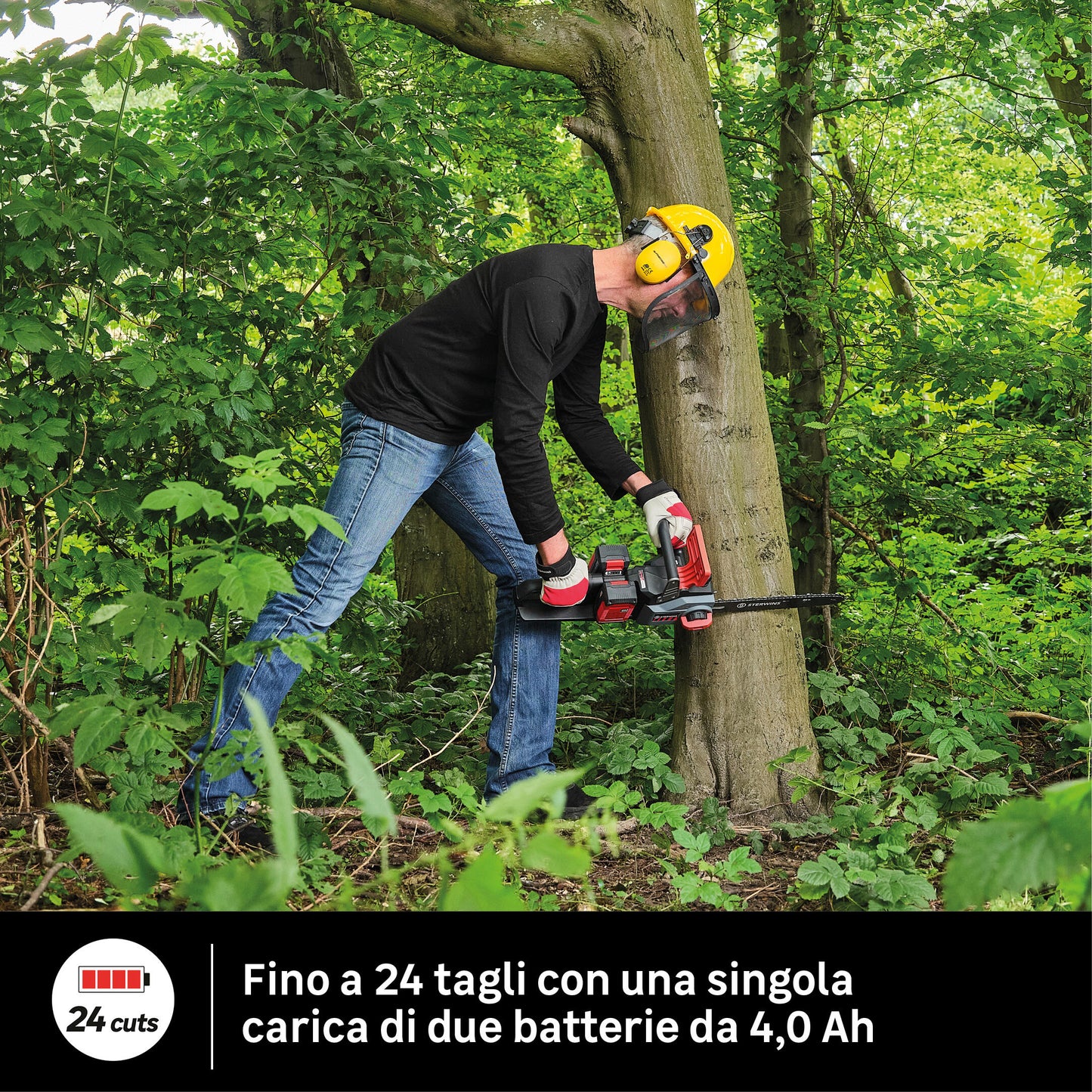 STERWINS 36V CORDLESS CHAINSAW 35CM BAR WITHOUT BATTERY