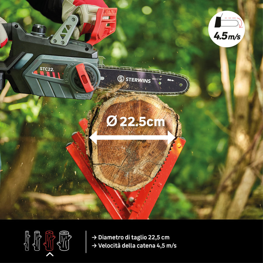 STERWINS 18V CORDLESS ELECTRIC SAW BAR 25CM WITHOUT BATTERY