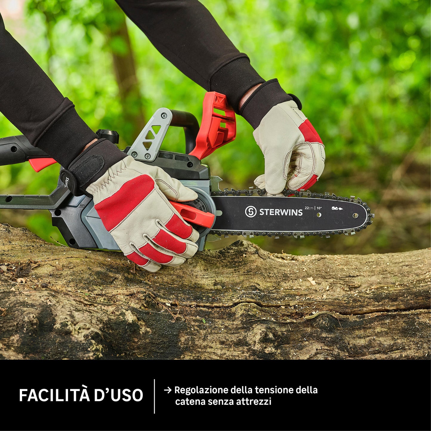 STERWINS 18V CORDLESS ELECTRIC SAW BAR 25CM WITHOUT BATTERY