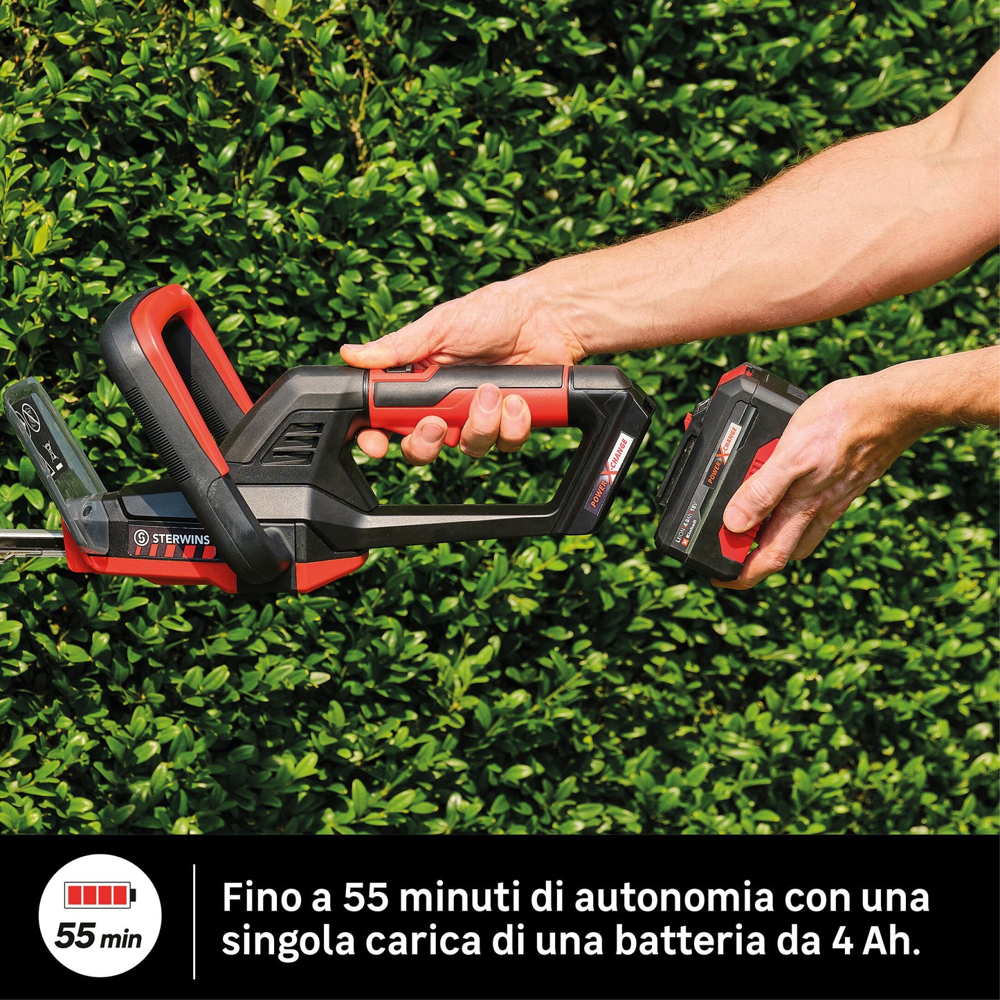 STERWINS 18V CORDLESS HEDGE TRIMMER BATTERY NOT INCLUDED