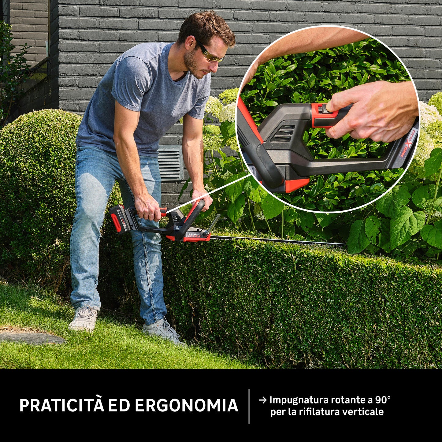 STERWINS 18V CORDLESS HEDGE TRIMMER BATTERY NOT INCLUDED