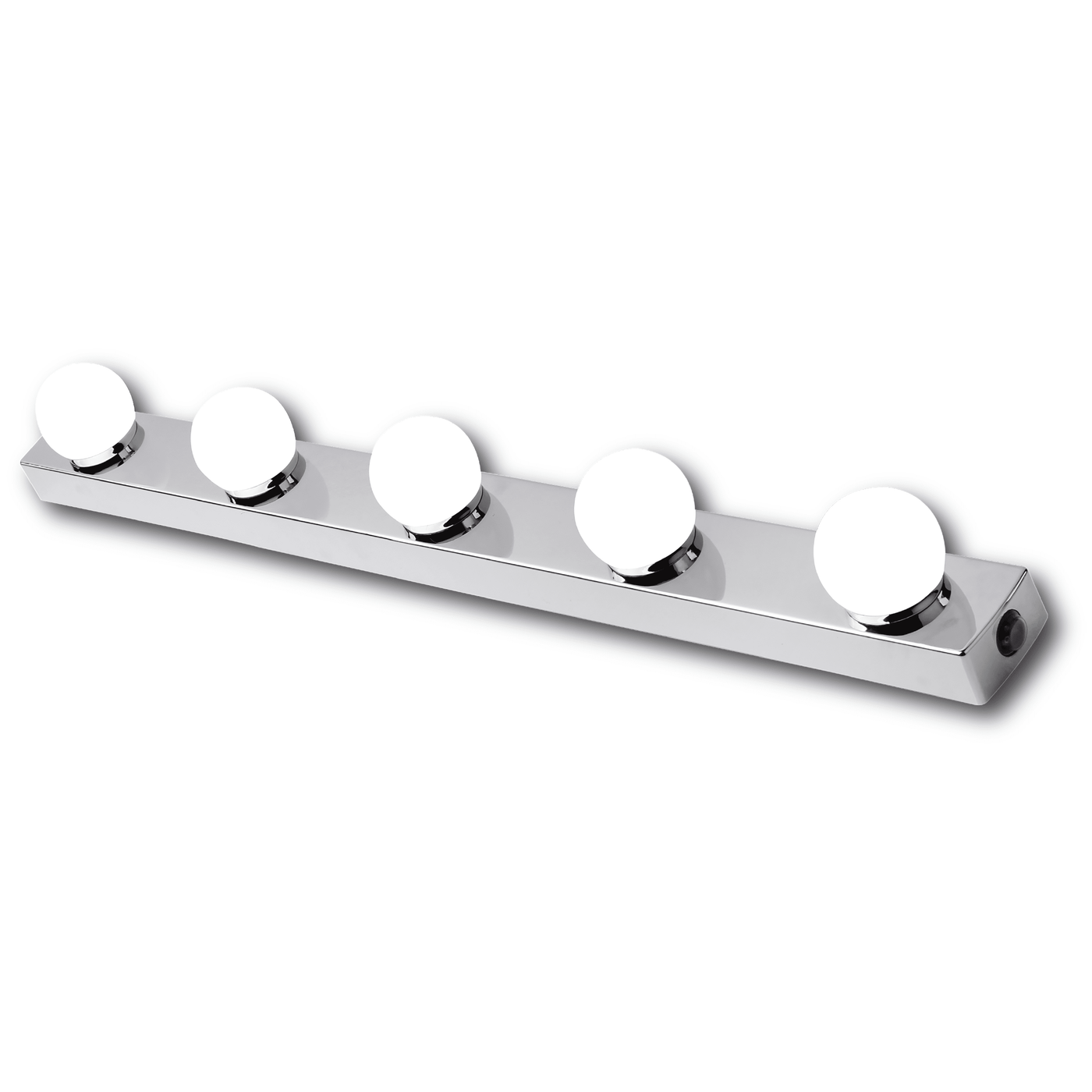 Lizz Silver 60cm LED wall-mounted mirror light, 1550 lm, IP44