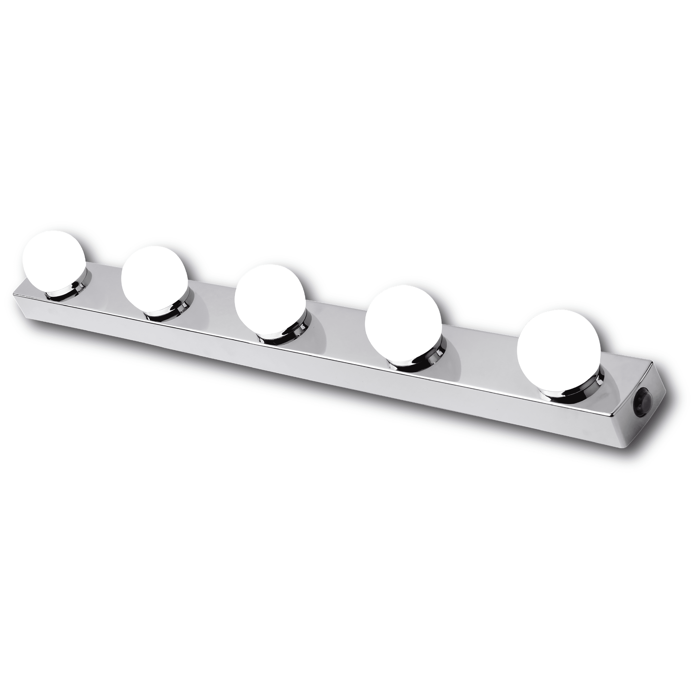 Lizz Silver 60cm LED wall-mounted mirror light, 1550 lm, IP44