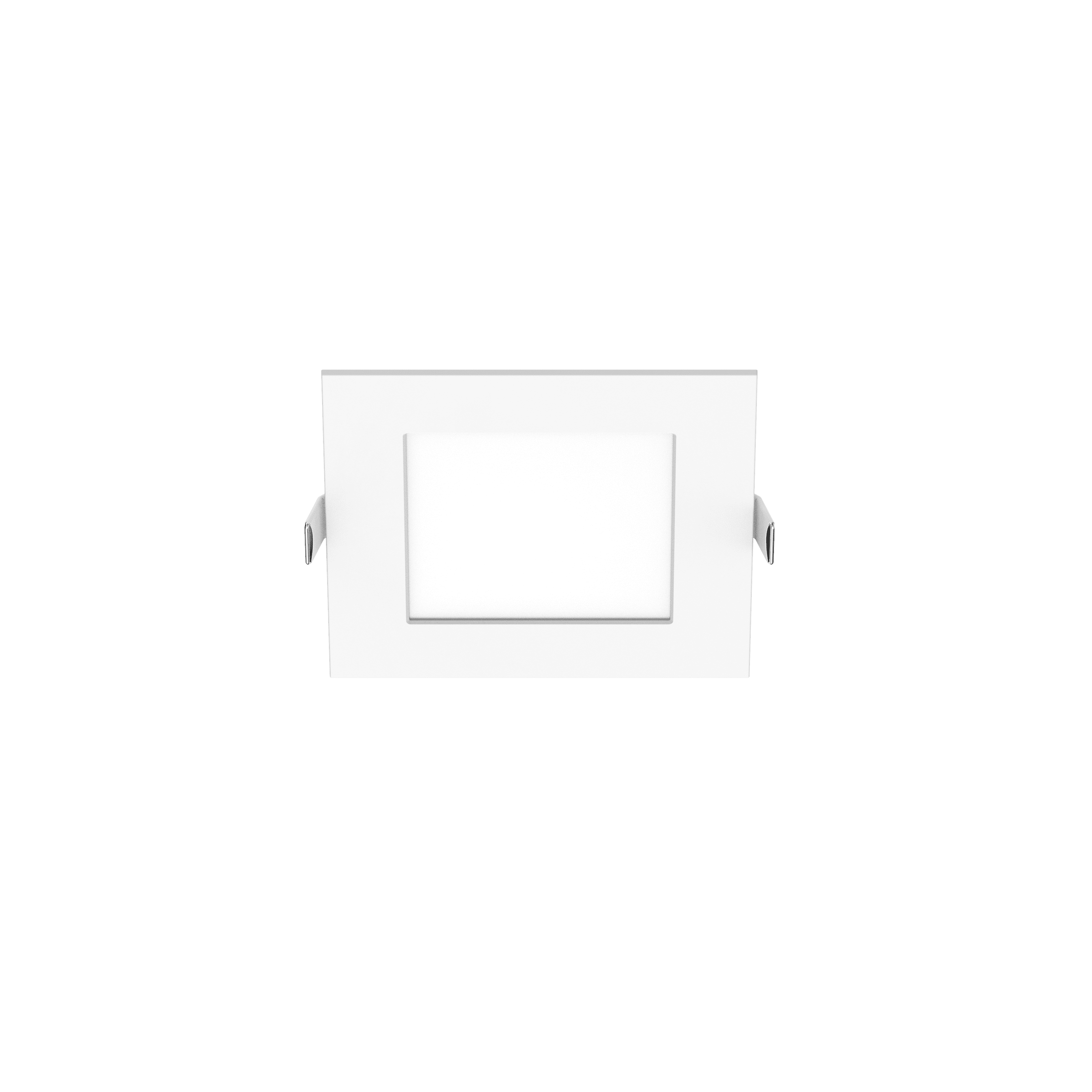 Extra-flat recessed spotlight, aluminium, white, 120 mm, LED, 1200 lm, dimmable, IP44