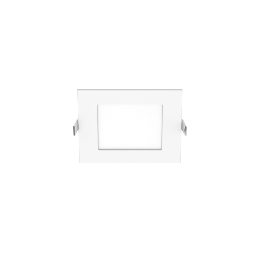 Extra-flat recessed spotlight, aluminium, white, 120 mm, LED, 1200 lm, dimmable, IP44