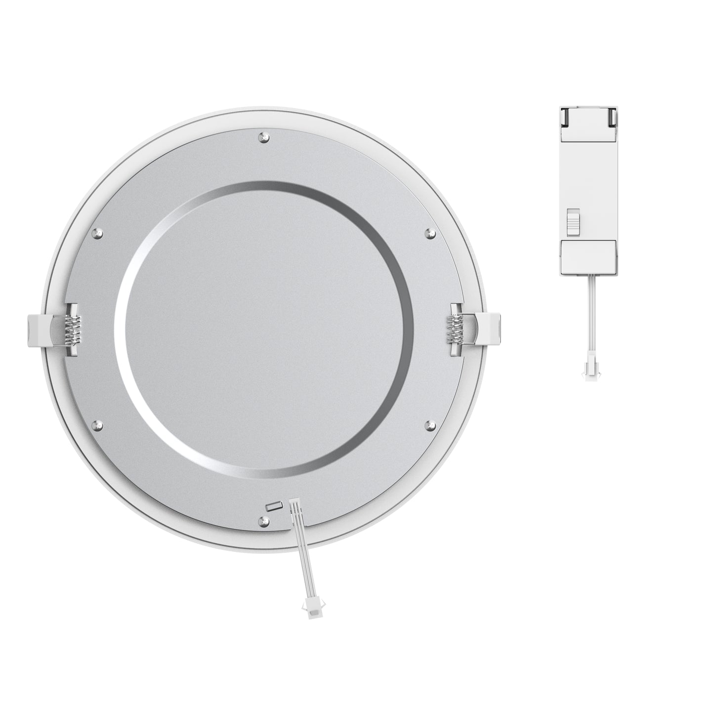 RECESSED SPOTLIGHT EXTRAFLAT L ALUMINUM WHITE 225MM LED 3100LM IP44