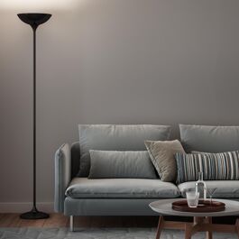 GALATA BLACK METAL FLOOR LAMP H183 CM 2XE