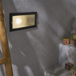 BLACK ALUMINIUM DOVER RECESSED LAMP 23x9.5x8 CM E27=40W IP44