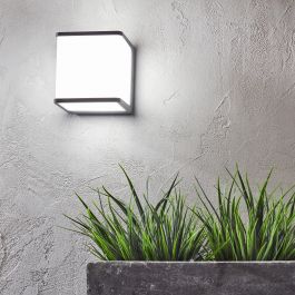 TELIN ALUMINUM WALL SCONCE SILVER 11X11X10CM LED 14.2W NATURAL LIGHT IP54