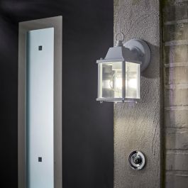 SANBOI ALUMINUM DESCENDING WALL SCONCE WHITE 15X11X22CM E27=40W IP44