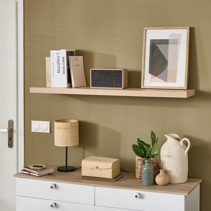 Shelf 23.5x115x3.8 natural oak