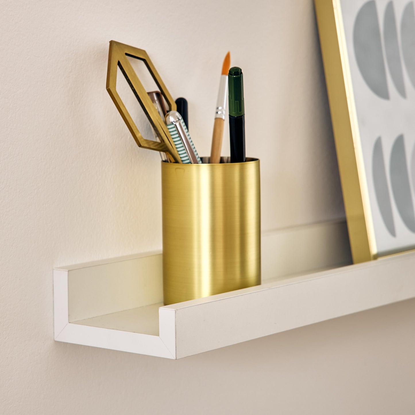 U-SHAPED SCREEN W60xD10x3CM WHITE