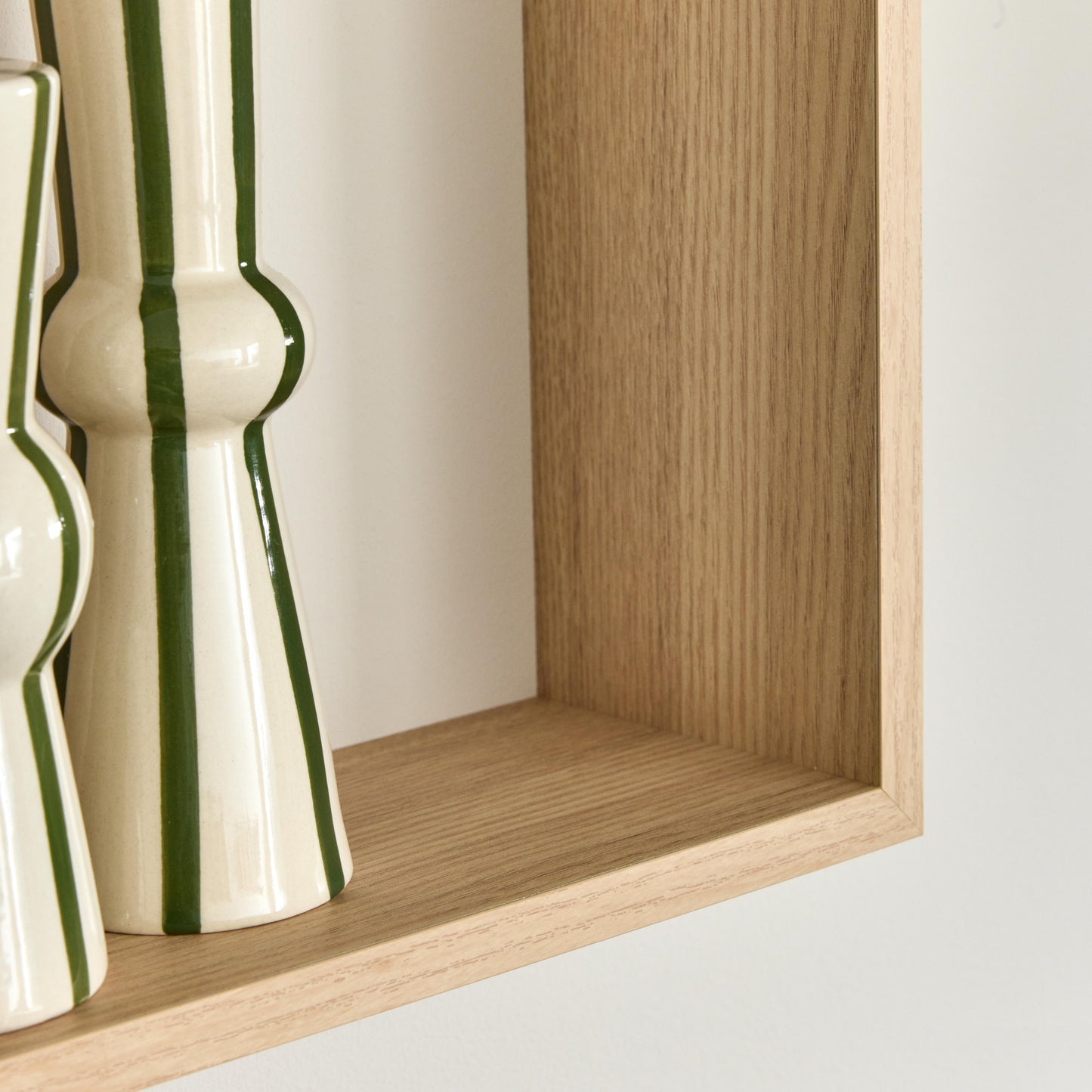 TRIS WHITE CUBES 24X24 + 27X27 + 30x30 CM NATURAL OAK
