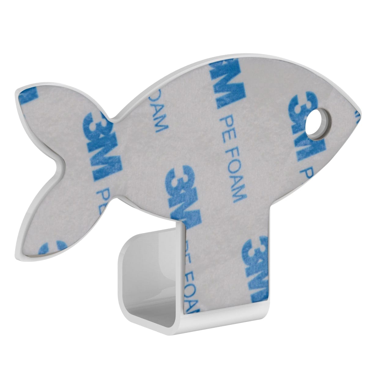 3M FISH SENSEA ADHESIVE HANGER WHITE STAINLESS STEEL