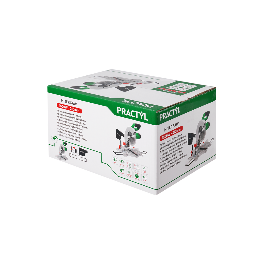 PRACTYL RADIAL MITRE SAW BLADE DIAM 210MM, 1500W, 5000RPM
