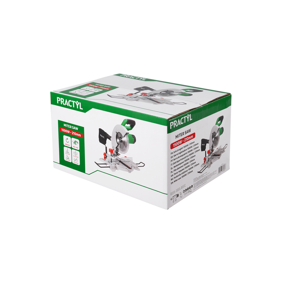 PRACTYL RADIAL MITRE SAW BLADE DIAM 210MM, 1500W, 5000RPM