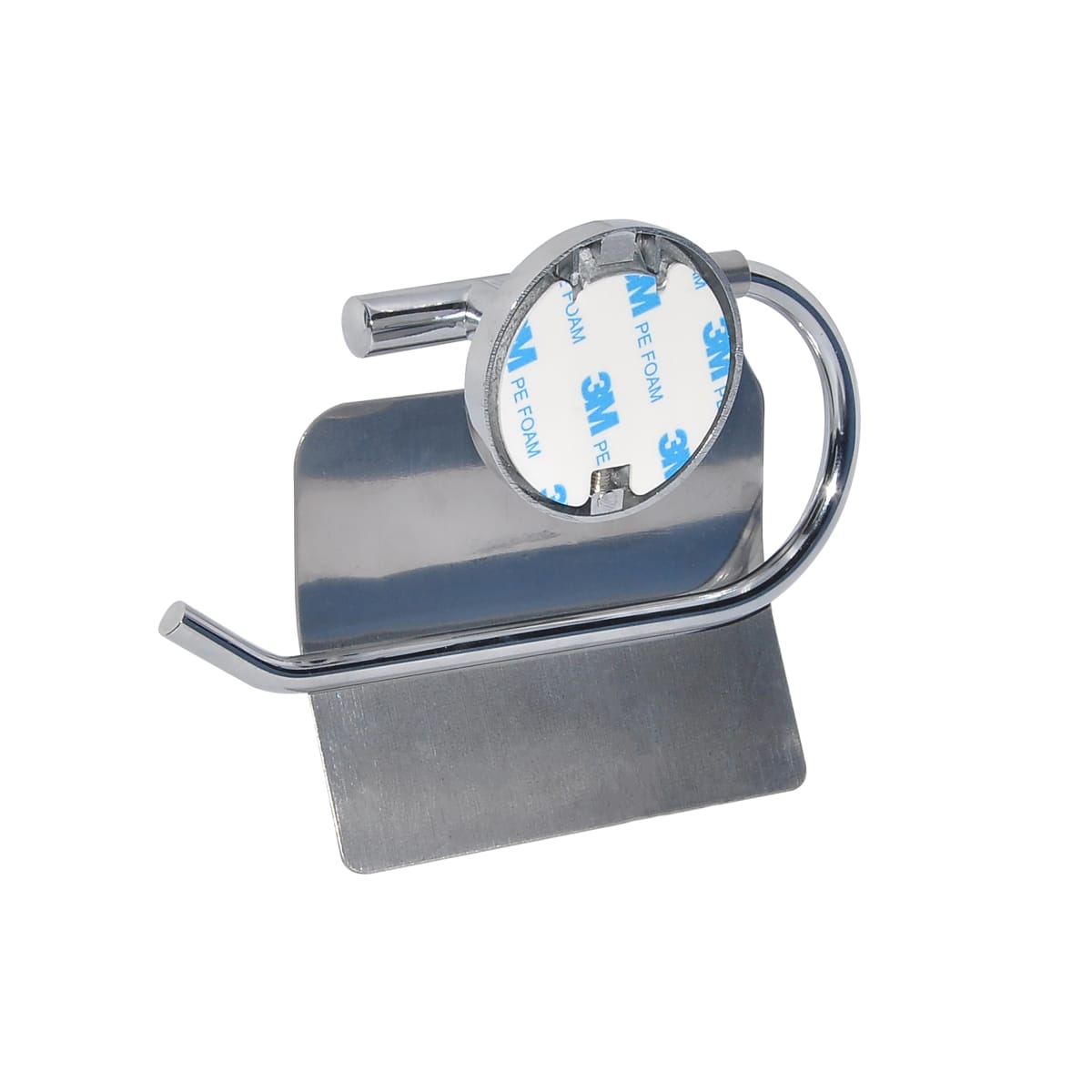 Bricocenter TOILET ROLL HOLDER COVERED WITH SCREWS OR ADHESIVE SUITE SENSEA CHROME