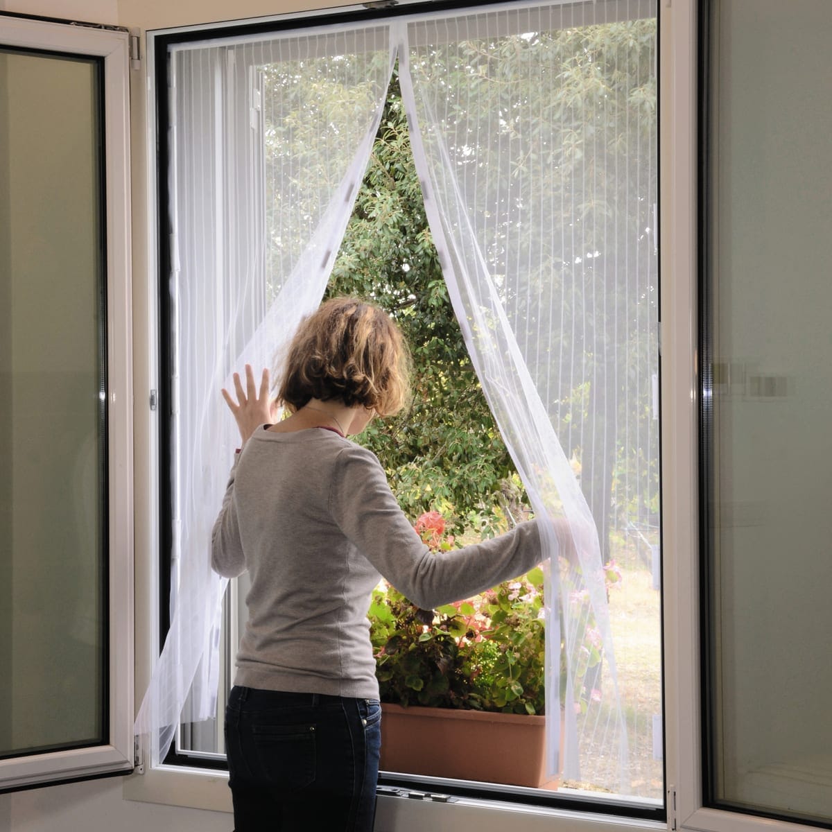 Bricocenter MAGNETIC MOSQUITO NET 150X180 REDUCIB BCO
