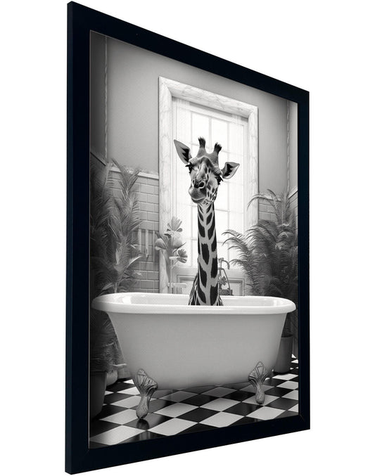 30X40CM FRAMED GIRAFFE PRINT