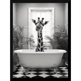 30X40CM FRAMED GIRAFFE PRINT