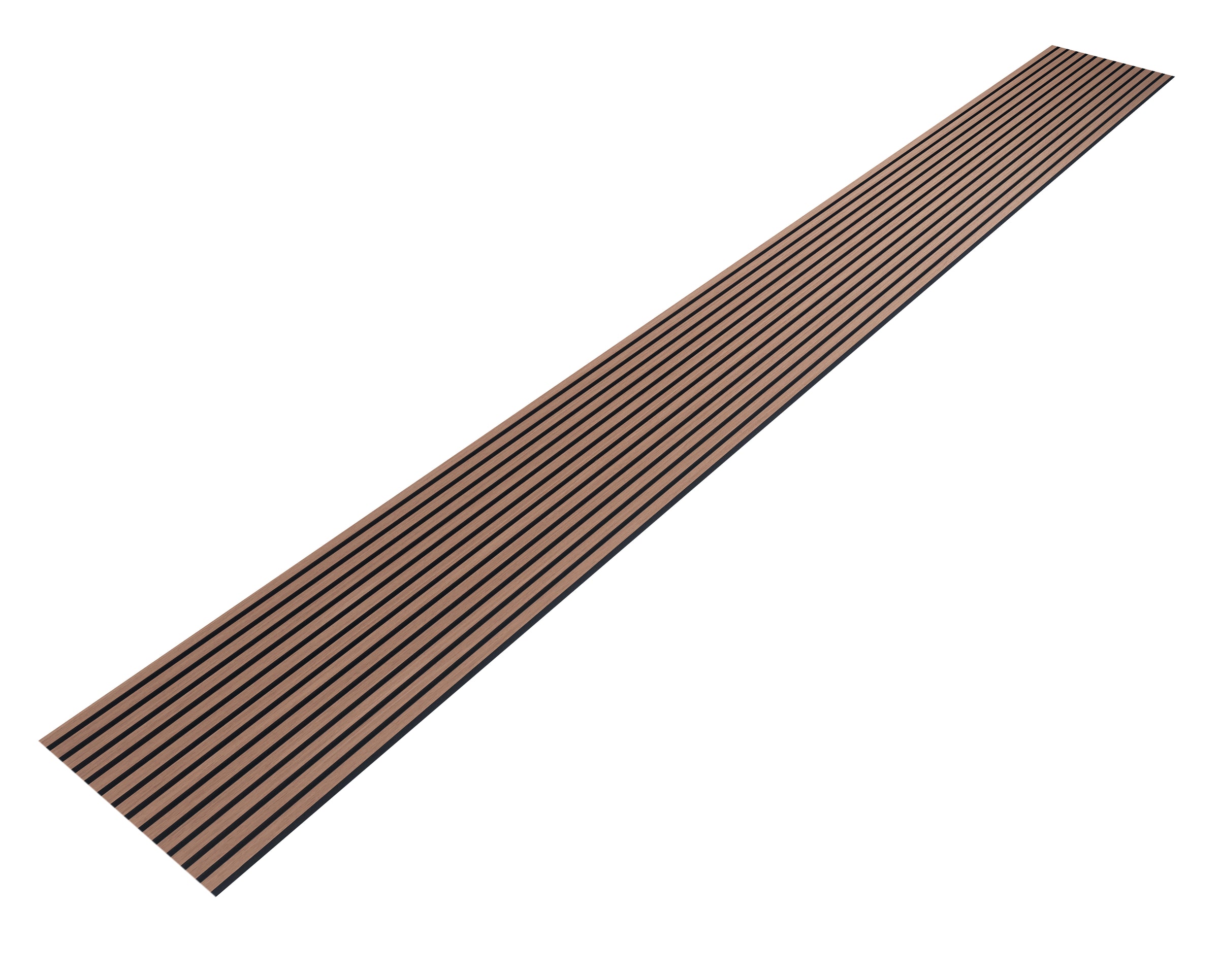 3D walnut panel 12x520x2440 mm