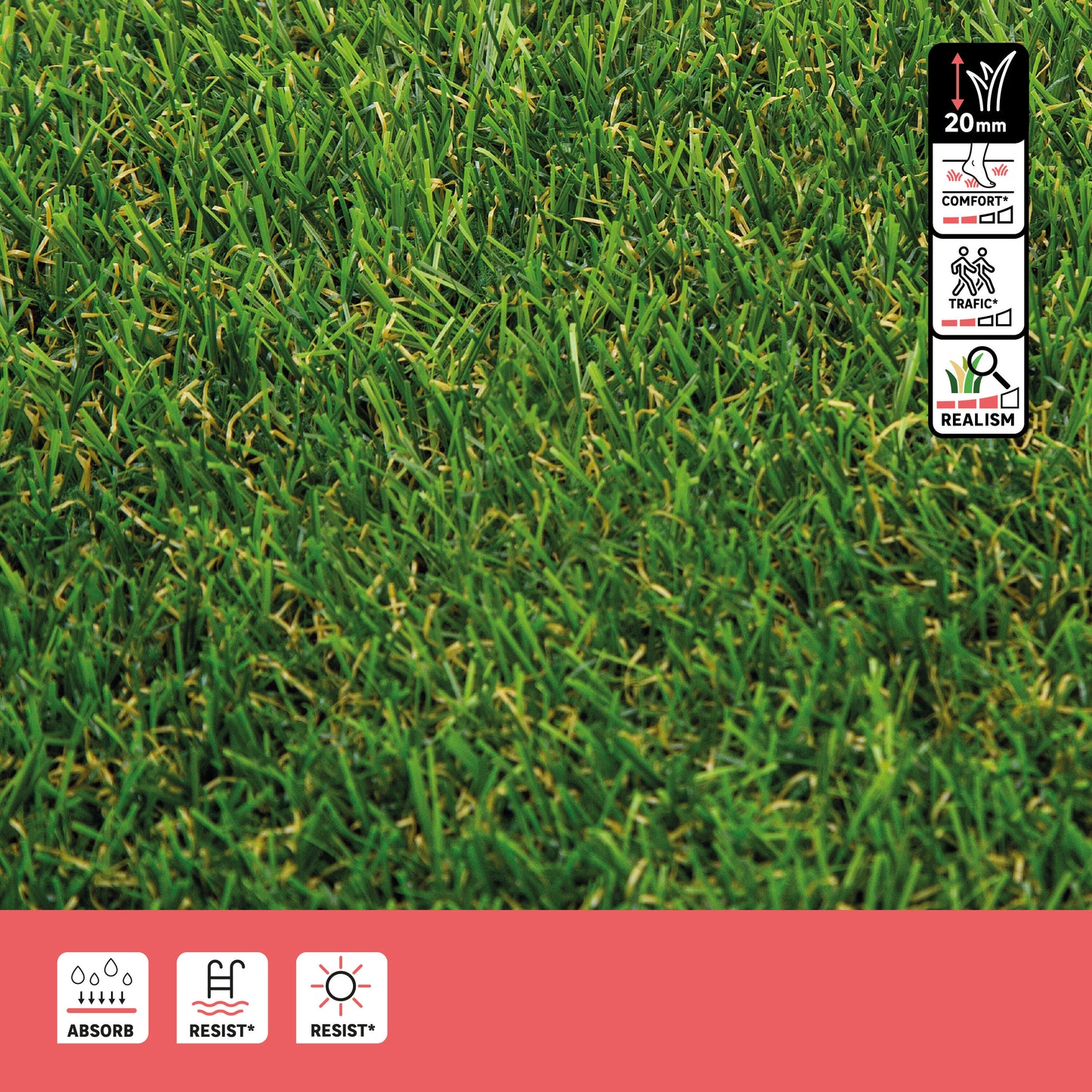 SYNTHETIC GRASS SOLTA NATERIAL 2X5 THICKNESS 20MM