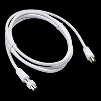 COAXIAL EXTENSION CABLE MALE/FEMALE 2MT WHITE EVOLOGY