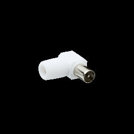 TV PLUG ELBOW MALE 9.52MM