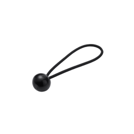 ELASTIC CORD WITH HOOK BLACK L 0.15 M X D 4 MM 8 PIECES