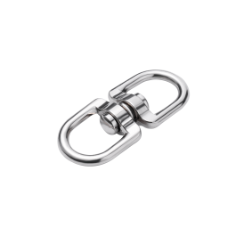 NICKEL-PLATED ZAMAK DOUBLE SWIVEL STANDERS D18.5XL66 MM