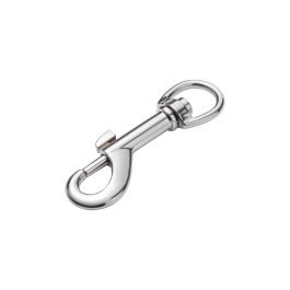 NICKEL-PLATED ZAMAK STANDERS CARABINER D 3.2 X 74 MM 25 KG