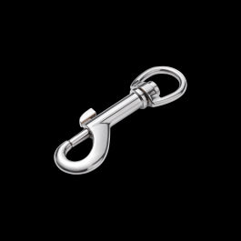 NICKEL-PLATED ZAMAK STANDERS CARABINER D 3.2 X 74 MM 25 KG