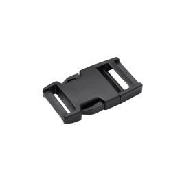 CLIP BUCKLE FOR STRAP STANDERS BLACK L25 MM, 2 PCS.
