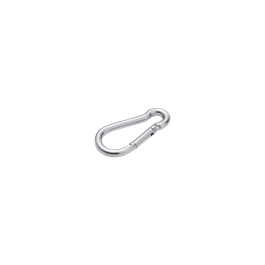 RAW STAINLESS STEEL STANDERS CARABINER D 6 X 60 MM 100 KG