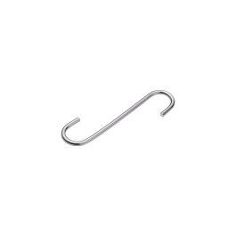 OPEN S-HOOK NICKEL-PLATED STEEL STANDERS D4MM 100X25MM