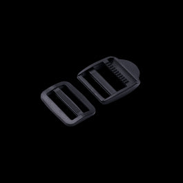 BELT BUCKLE FOR STRAP STANDERS BLACK L25 MM, 2 PCS.