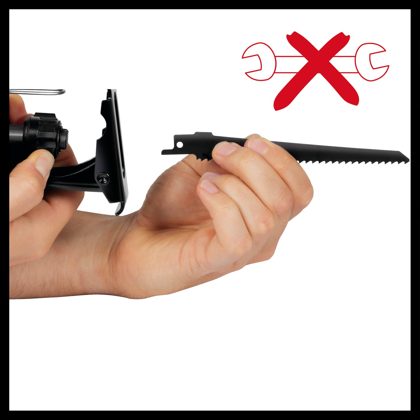 EINHELL 18V RECIPROCATING SAW WITH 2 BLADES, WITHOUT BATTERY AND CHARGER