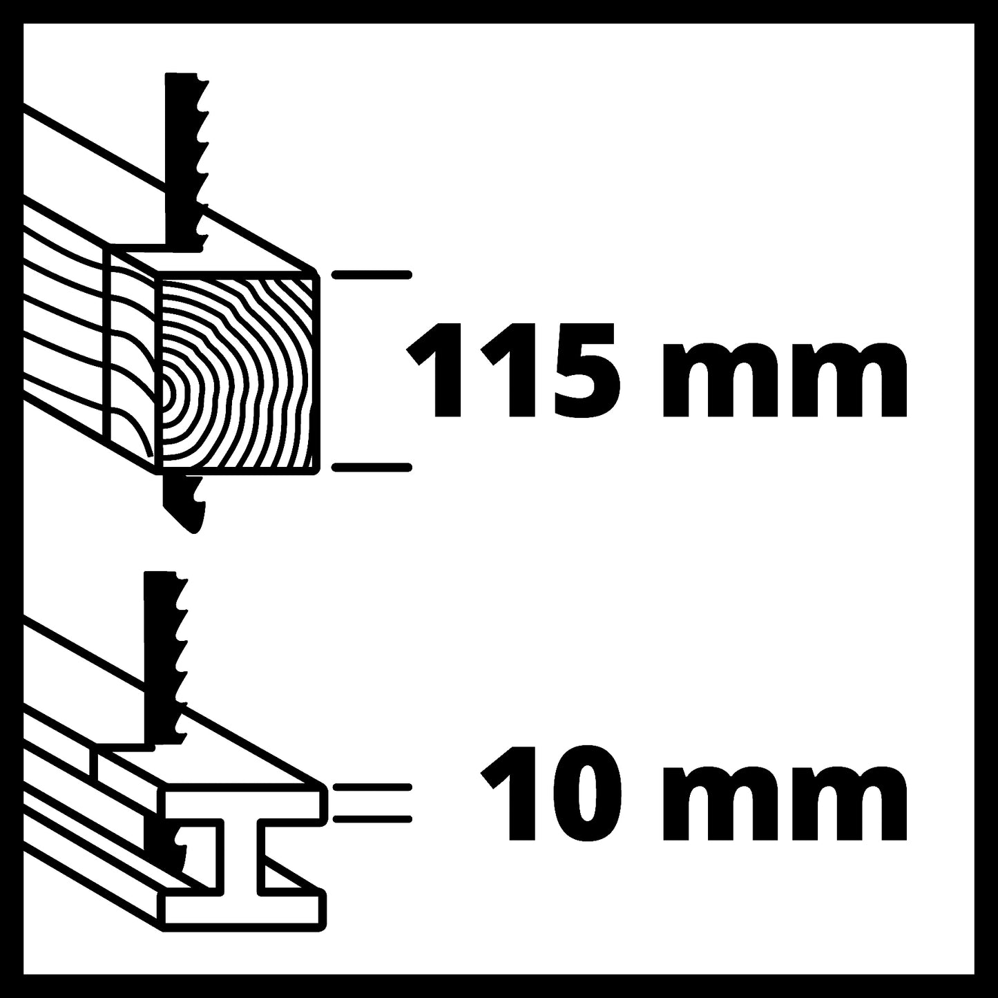 EINHELL 18V RECIPROCATING SAW WITH 2 BLADES, WITHOUT BATTERY AND CHARGER