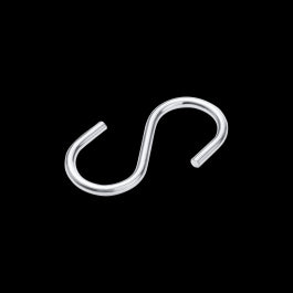 OPEN S-HOOK GALVANISED STEEL STANDERS D5MM 60X30MM